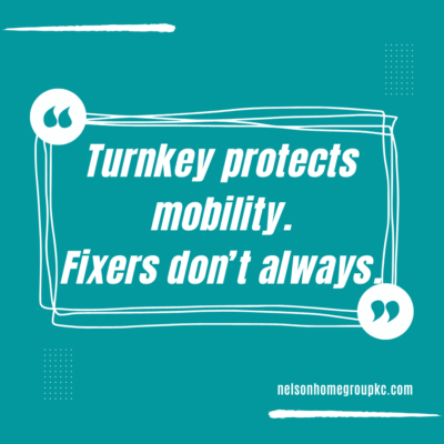 VA loan fixer upper vs turnkey decision highlighting why turnkey homes protect military mobility