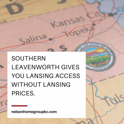 Southern Leavenworth Kansas real estate offers access to Lansing shopping and conveniences without Lansing home prices