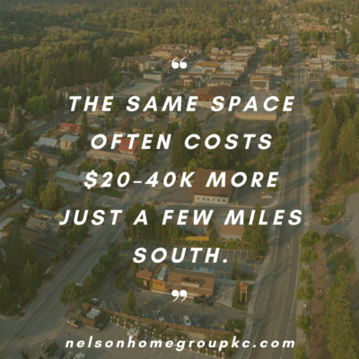 Southern Leavenworth Kansas real estate often costs $20,000 to $40,000 less than comparable homes just south in Lansing