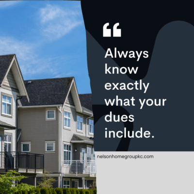 Always know exactly what your dues include.