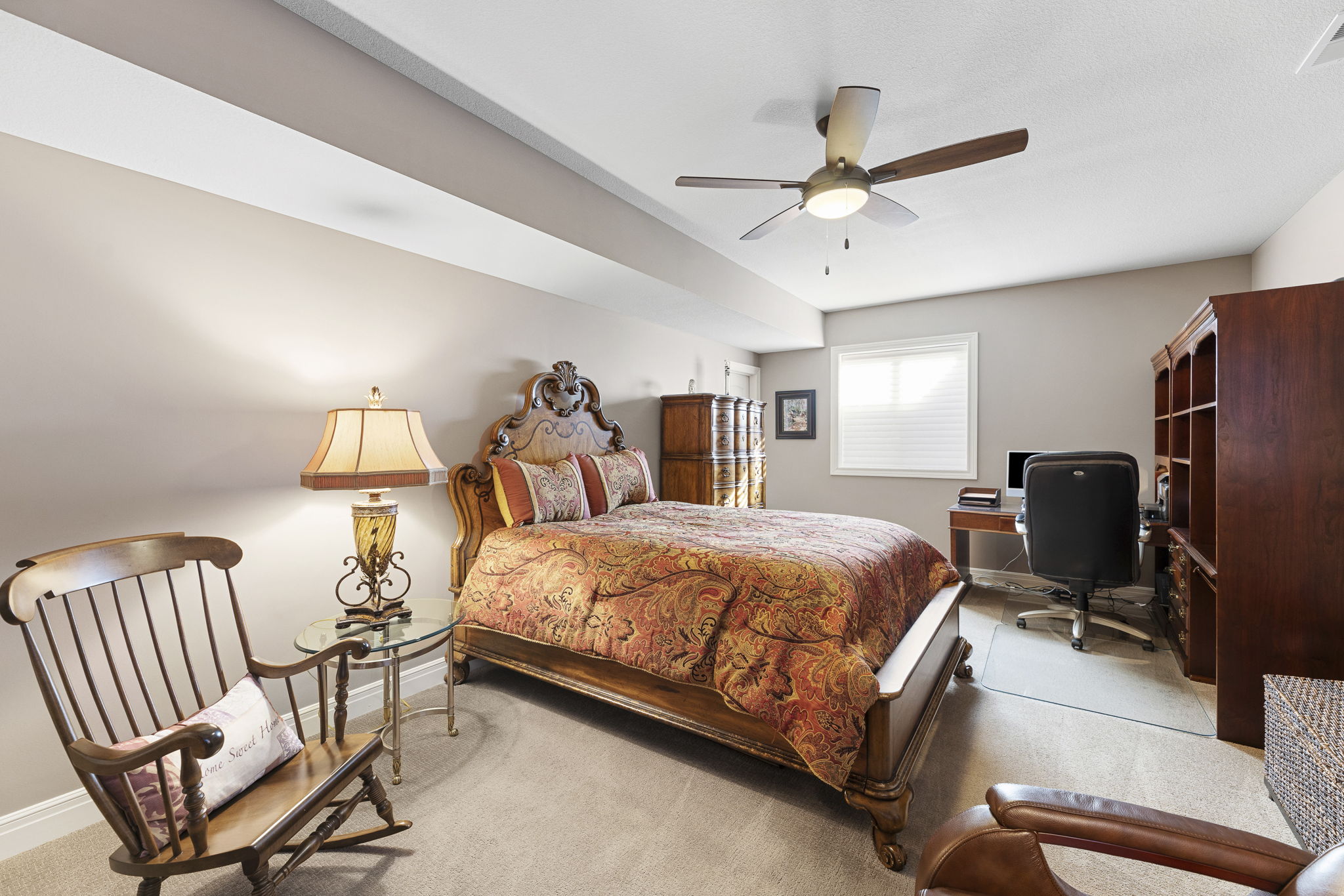 Primary suite with soaking tub and walk-in shower