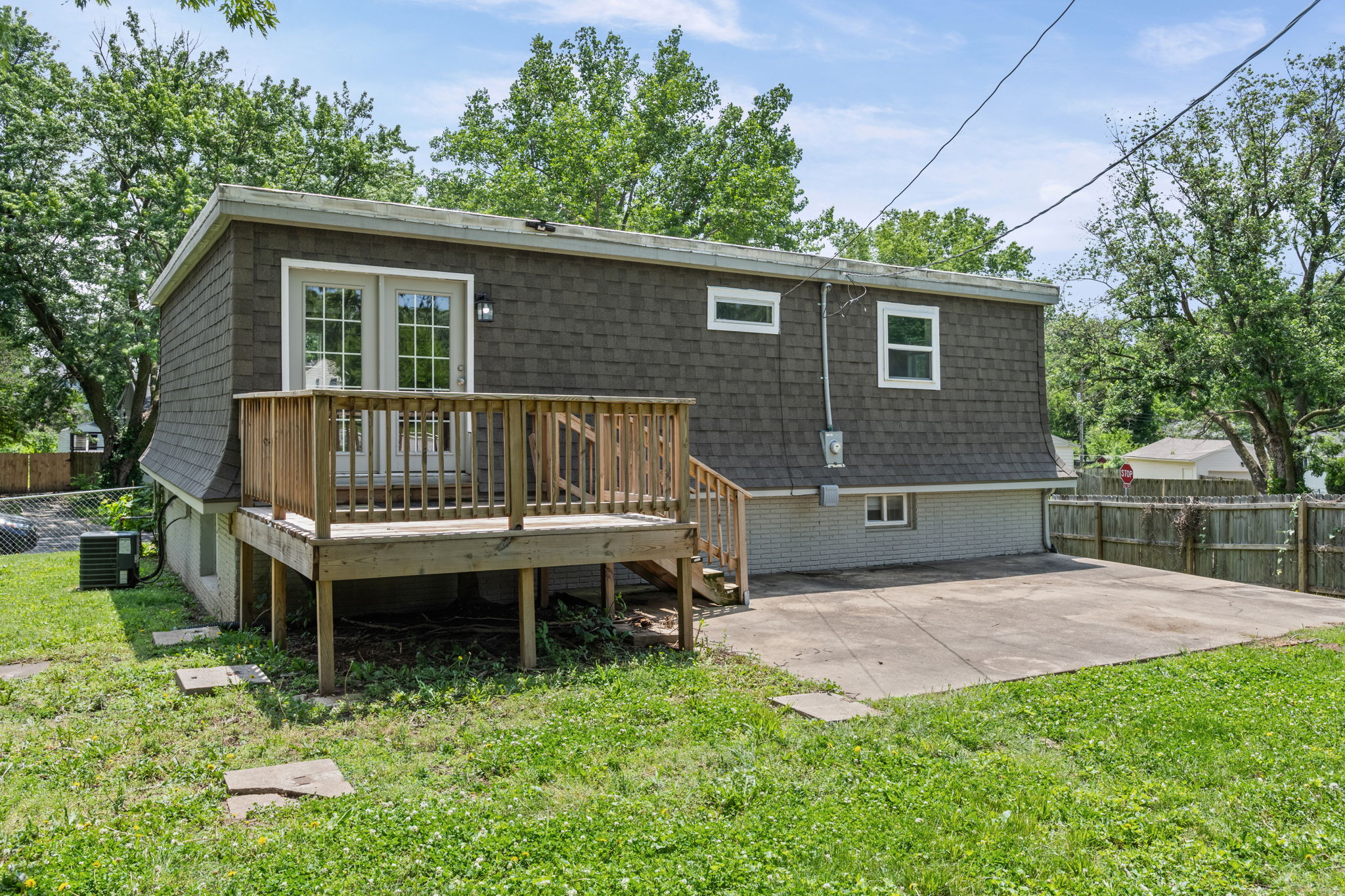 Back deck and patio