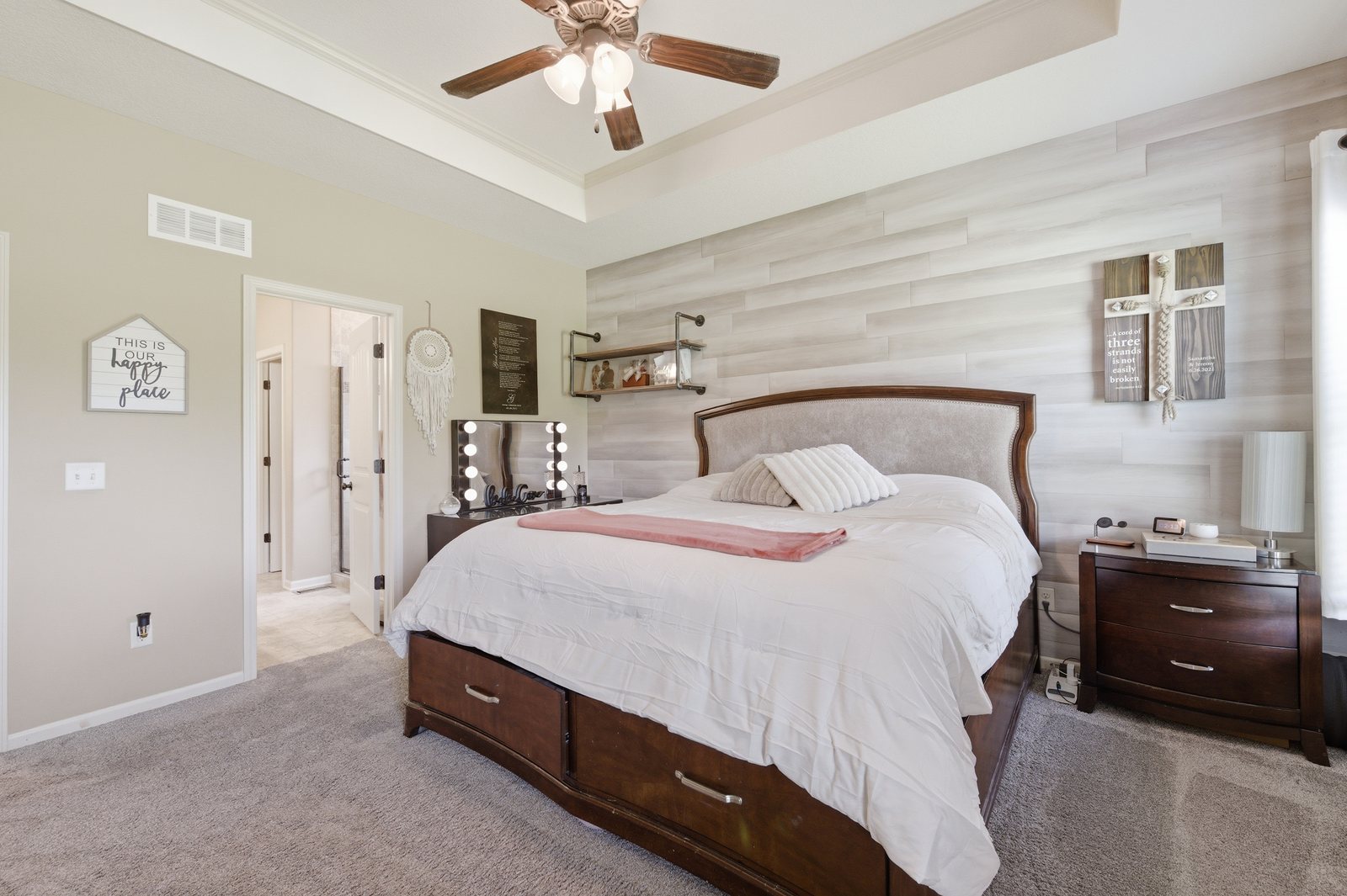 Main-level primary bedroom suite